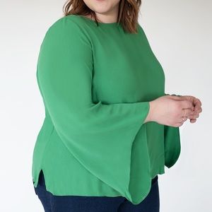 NWT Eloquii Bell Sleeve Top